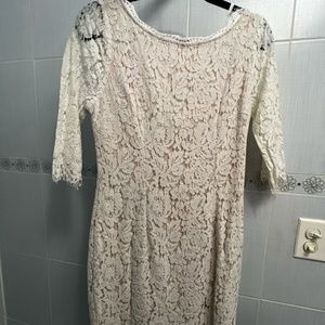 White Lace Bodycon Dress